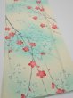 Photo2: 4F03z80  Japanese Kimono Silk  FABRIC Plum branch Light cream 62.2x14.0 (2)