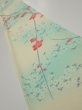 Photo1: 4F07z40  Japanese Kimono Silk  FABRIC Plum branch Light cream 56.3x6.9 (1)