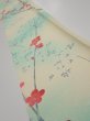 Photo1: 4F08z40  Japanese Kimono Silk  FABRIC Plum branch Light cream 55.9x7.1 (1)