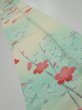 Photo1: 4F09z50  Japanese Kimono Silk  FABRIC Plum branch Light cream 79.5x6.9 (1)