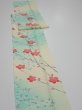 Photo3: 4F09z50  Japanese Kimono Silk  FABRIC Plum branch Light cream 79.5x6.9 (3)