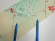 Photo8: 4F09z50  Japanese Kimono Silk  FABRIC Plum branch Light cream 79.5x6.9 (8)