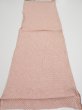 Photo5: 4F01z50  Japanese Kimono Silk SHIBORI FABRIC  Coral pink 42.5x14.0 (5)