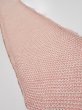 Photo1: 4F07z40  Japanese Kimono Silk SHIBORI FABRIC  Coral pink 55.1x7.3 (1)