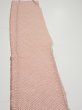 Photo3: 4F07z40  Japanese Kimono Silk SHIBORI FABRIC  Coral pink 55.1x7.3 (3)