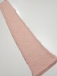 Photo5: 4F07z40  Japanese Kimono Silk SHIBORI FABRIC  Coral pink 55.1x7.3 (5)