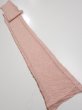 Photo5: 4F09z50  Japanese Kimono Silk SHIBORI FABRIC  Coral pink 73.2x6.9 (5)