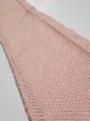 Photo1: 4F10z20  Japanese Kimono Silk SHIBORI FABRIC  Coral pink 36.2x6.7 (1)