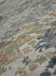 Photo4: 1Y01z60  Japanese Kimono Silk  FABRIC Heian era Gray 40.2x13.8 (4)