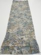 Photo5: 1Y01z60  Japanese Kimono Silk  FABRIC Heian era Gray 40.2x13.8 (5)