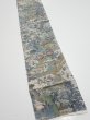 Photo2: 1Y09z60  Japanese Kimono Silk  FABRIC Heian era Gray 84.6x6.9 (2)