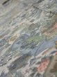 Photo4: 1Y09z60  Japanese Kimono Silk  FABRIC Heian era Gray 84.6x6.9 (4)