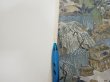 Photo8: 1Y09z60  Japanese Kimono Silk  FABRIC Heian era Gray 84.6x6.9 (8)