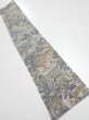 Photo1: 1Y10z30  Japanese Kimono Silk  FABRIC Heian era Gray 37.0x6.9 (1)