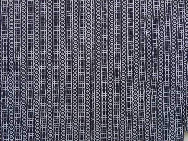 Photo3: 5228T01z540 Vintage Japanese Kimono Cotton  Men's YUKATA  Indigo (3)