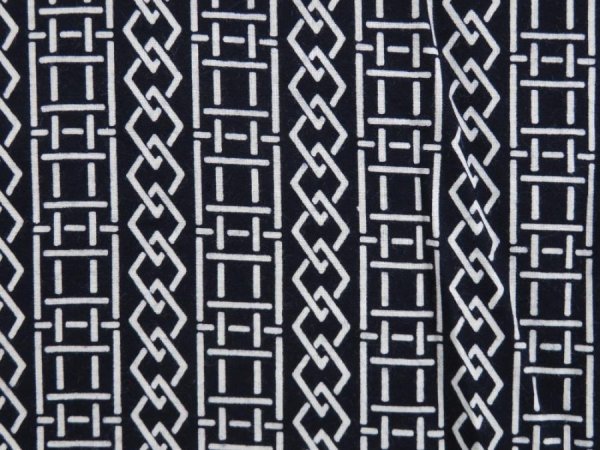 Photo4: 5228T01z540 Vintage Japanese Kimono Cotton  Men's YUKATA  Indigo (4)