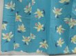 Photo4: 5228T02z460 Vintage Japanese Kimono Cotton YUKATA Flower Water blue (4)