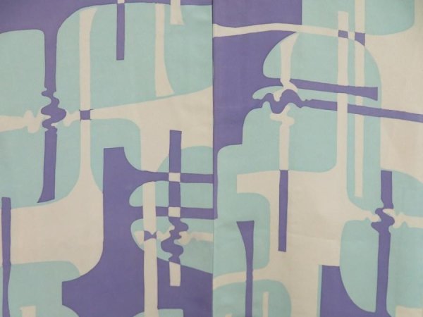 Photo3: 5228T09z520 Vintage Japanese Kimono Silk HAORI  Light blue (3)