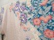 Photo2: 5228T12z1100 Vintage Japanese Kimono Silk FURISODE Royal cart Ash pink (2)