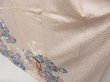 Photo4: 5228T12z1100 Vintage Japanese Kimono Silk FURISODE Royal cart Ash pink (4)