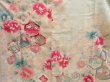 Photo8: 5228T13z1120 Vintage Japanese Kimono Silk FURISODE Flowers Off-white (8)