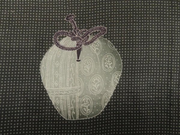 Photo3: 5301T12z480 Vintage Japanese Kimono Silk Men's HAORI  Dark brown (3)