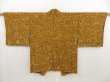 Photo1: 5301T05z550 Vintage Japanese Kimono Silk HAORI  Yellow ochre (1)