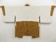 Photo6: 5301T05z550 Vintage Japanese Kimono Silk HAORI  Yellow ochre (6)