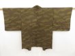 Photo1: 5301T06z520 Vintage Japanese Kimono Silk HAORI Shibakusa Olive drab (1)