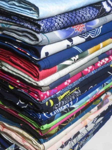 Photo1: CY2z13  Japanese Kimono Cotton YUKATA 25pcs FREE SHIPPING (1)