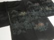 Photo3: CHG3z13  Japanese Kimono Silk BLACK HAORI 25pcs FREE SHIPPING (3)