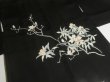 Photo6: CHG3z13  Japanese Kimono Silk BLACK HAORI 25pcs FREE SHIPPING (6)