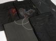 Photo8: CHG3z13  Japanese Kimono Silk BLACK HAORI 25pcs FREE SHIPPING (8)