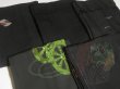 Photo5: CHG2z13  Japanese Kimono Silk BLACK HAORI 25pcs FREE SHIPPING (5)