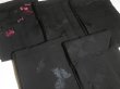 Photo7: CHG2z13  Japanese Kimono Silk BLACK HAORI 25pcs FREE SHIPPING (7)