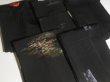 Photo4: CHG1z13  Japanese Kimono Silk BLACK HAORI 25pcs FREE SHIPPING (4)