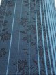 Photo1: 4G02z50  Japanese Kimono Silk TSUMUGI FABRIC Flower Light blue 40.9x14.6 (1)