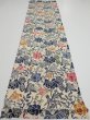 Photo5: 4G01z80  Japanese Kimono Crepe Silk  FABRIC Butterfly Sand beige 52.4x13.8 (5)