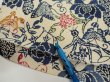 Photo6: 4G01z80  Japanese Kimono Crepe Silk  FABRIC Butterfly Sand beige 52.4x13.8 (6)