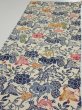 Photo3: 4G02z80  Japanese Kimono Crepe Silk  FABRIC Butterfly Sand beige 52.4x14.2 (3)