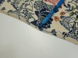 Photo8: 4G02z80  Japanese Kimono Crepe Silk  FABRIC Butterfly Sand beige 52.4x14.2 (8)