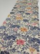 Photo3: 4G03z90  Japanese Kimono Crepe Silk  FABRIC Butterfly Sand beige 63.0x14.2 (3)