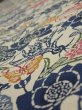 Photo4: 4G03z90  Japanese Kimono Crepe Silk  FABRIC Butterfly Sand beige 63.0x14.2 (4)