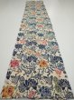 Photo5: 4G03z90  Japanese Kimono Crepe Silk  FABRIC Butterfly Sand beige 63.0x14.2 (5)