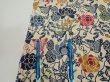 Photo9: 4G03z90  Japanese Kimono Crepe Silk  FABRIC Butterfly Sand beige 63.0x14.2 (9)