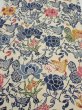 Photo1: 4G04z90  Japanese Kimono Crepe Silk  FABRIC Butterfly Sand beige 63.0x13.8 (1)