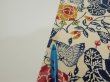Photo6: 4G05z90  Japanese Kimono Crepe Silk  FABRIC Butterfly Sand beige 63.0x14.2 (6)
