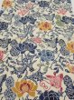 Photo1: 4G06z90  Japanese Kimono Crepe Silk  FABRIC Butterfly Sand beige 63.0x14.0 (1)