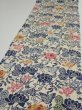 Photo3: 4G06z90  Japanese Kimono Crepe Silk  FABRIC Butterfly Sand beige 63.0x14.0 (3)