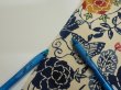 Photo8: 4G06z90  Japanese Kimono Crepe Silk  FABRIC Butterfly Sand beige 63.0x14.0 (8)